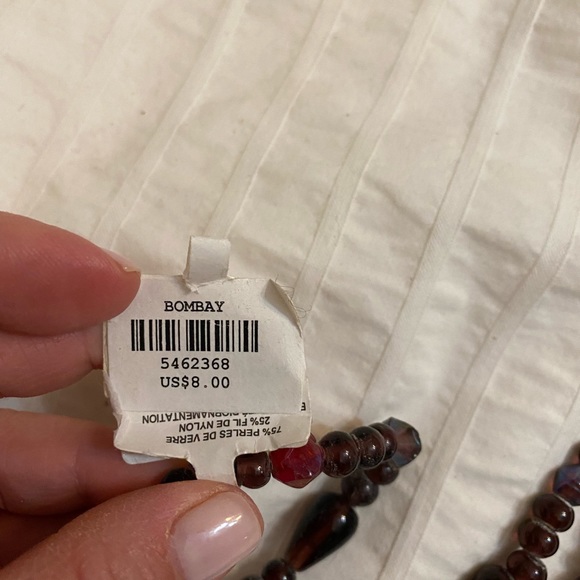 Purple glass bead tassels - Picture 3 of 3